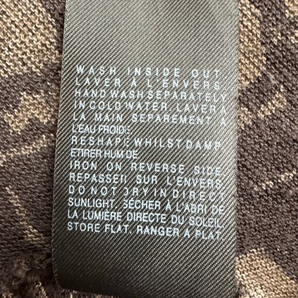 AllSaints Spitalfields Jacks Place Reflection Long Cardigan 6 Cotton Blend Brown - Picture 12 of 12